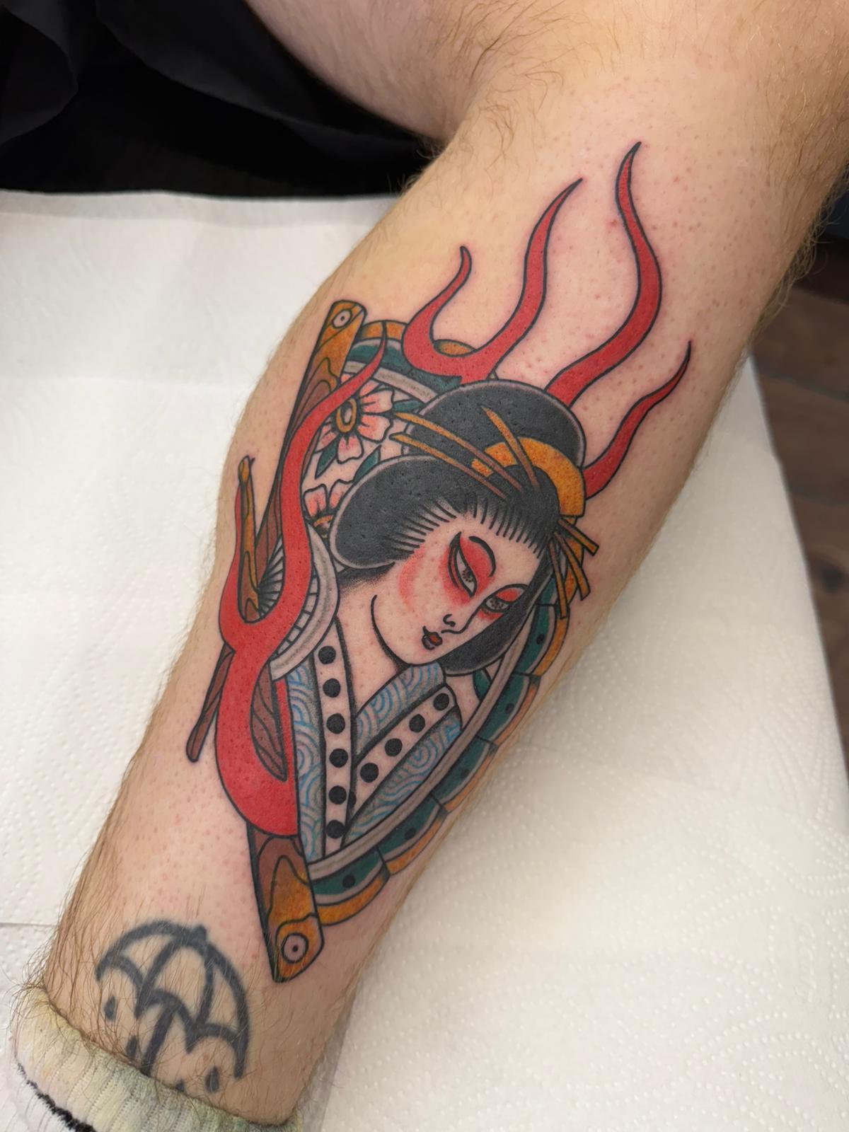 Geisha tattoo by Robin